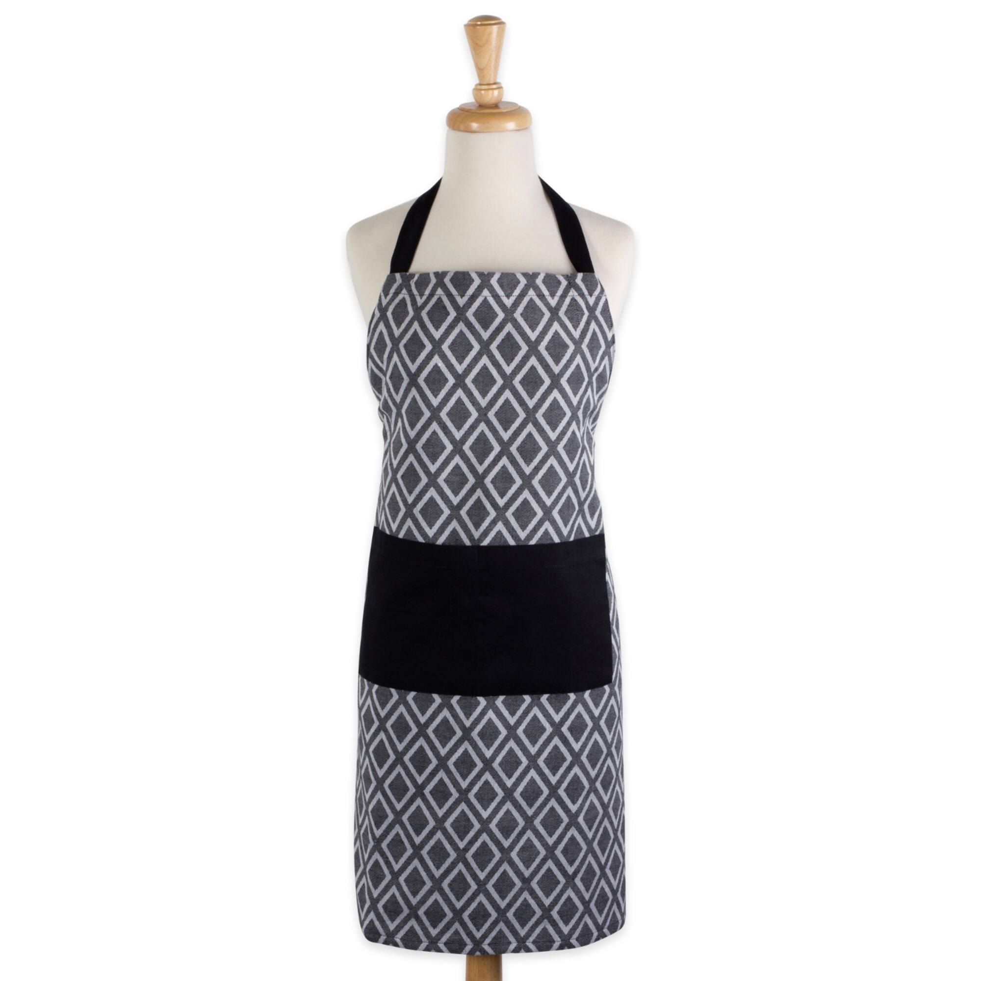 Black & White Diamond Chef Apron